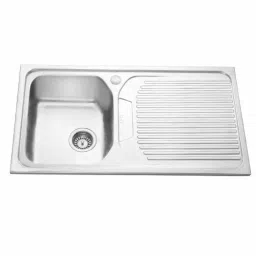 Jayna Signature Collection Jupiter 36x20 inch Matt Finish Stainless Steel Single Bowl Kitchen Sink with Drain Board, SBSD 11 (RHD)-image-36
