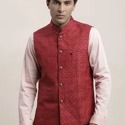 Turtle Printed Nehru Jacket-8