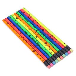 Nataraj Fluro Prints Pencil Set With Eraser & Sharpener Pack of 11 (Color may vary)-15