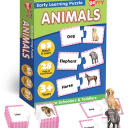 Little Berry Animals Match and Learn Jigsaw Puzzle Game Multicolor - 42 Pieces-22
