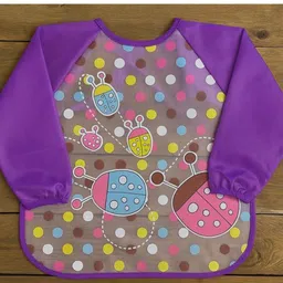 Badal Kidz Long Sleeve Bibs, Waterproof Baby Bibs, Toddler Sleeved Bib, Baby Smock for Eating Feeding, 0-24 Months -Purple-picture-9