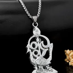 PASU FASHION Unisex Silver-Plated Contemporary Pendants with Chains-47