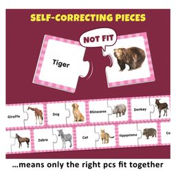 Little Berry Animals Match and Learn Jigsaw Puzzle Game Multicolor - 42 Pieces image 2