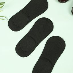 Teakwood Leathers Men Pack Of 3 Pure Cotton Shoe Liner Socks-picture-34