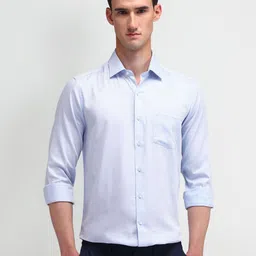 Arrow Men Comfort Spread Collar Micro Ditsy Printed Cotton Slim Fit Formal Shirt-picture-28