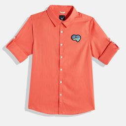 Allen Solly Junior Boys Solid Casual Shirt-image-26