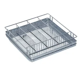 Olive Gold Series 520x585x100 mm SS.304 Grade Stainless Steel Perforated Cutlery Basket, 121 003 013 0-image-45