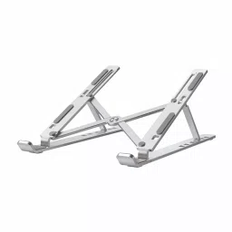 Techie Laptop Table Stand 55-155 mm Adjustable Height Silver Color, ITD126-38