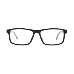 Carrera Black Rectangular Eye Frames for Men image 2