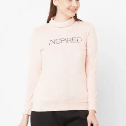 Sweet Dreams Pink Regular Fit Print Sweatshirts-image-70