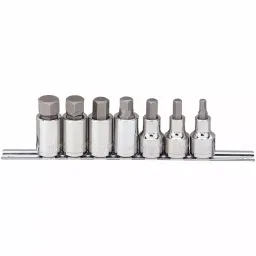Westward Socket Bit Set Steel Socket Size 12.7 mm (1/2 Inch) Drive Size 1/2 in, 54TM92-11
