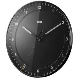 Braun Black Digital Wall Clock With Indoor Temperature, Date & Day image 2