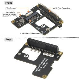 Raspberry Pi 5 M.2 NVMe SSD Adapter X1000 Pi 5 PCIe to M.2 NVMe Top HAT M.2 NVMe SSD PCIe Board NVMe SSD Expansion Shield - RS9281Raspberry Pi 5 M.2 NVMe SSD Adapter X1000 Pi 5 PCIe to M.2 NVMe Top HAT M.2 NVMe SSD PCIe Board NVMe SSD Expansion Shield - RS9281 image 4