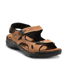 Woodland Men's Cashew Brown Floater Sandals-picture-43