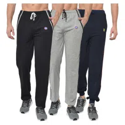 Vimal Jonney Multicolor Cotton Trackpants - Pack of 3-image-92