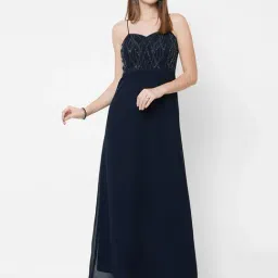 MISH Navy Embellished Maxi Dress-picture-27