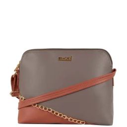 Enoki Brown Color Block Small Sling Handbag-image-41