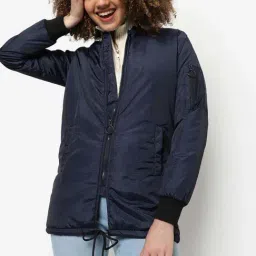 Campus Sutra Blue Padded Jacket-image-61