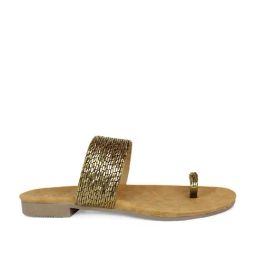 Inc.5 Women's Antique Gold Casual Sandals-image-90