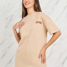 Styli Beige Cotton Printed T-Shirt-picture-25