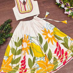 BAESD Girls Embellished Ready to Wear Lehenga &-image-24