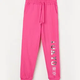 Fame Forever by Lifestyle Girls Printed Cotton Joggers-44