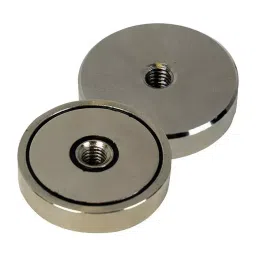 ECLIPSE MAGNETICS SHALLOW POT MAGNET, NEODYMIUM, 16X4.5MM, E1020/NEO-17