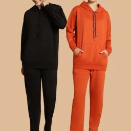 Vimal Jonney Black & Rust Tracksuit - Pack Of 2-image-97