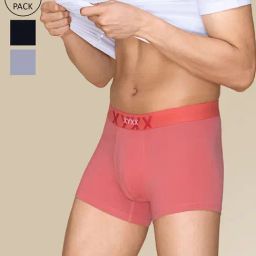 XYXX Multicolor Cotton Trunks - Pack of 3-33