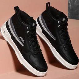 Fila Men's Black Ankle High Sneakers-image-14