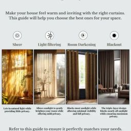 Bianca Blackout Beige Window Curtains image 2