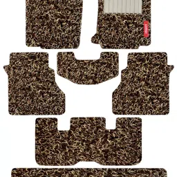 Elegant PVC Grass Beige Carpet Car Mat Compatible With Kia Carens-34