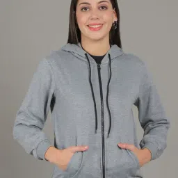 Gracit Grey Slim Fit Hoodie-picture-5