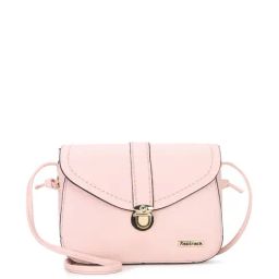 Fastrack Pink Faux Leather Solid Sling Handbag-57