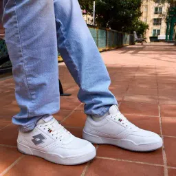 Lotto Men's Hoop Star Urbano White & Harbor Mist Sneakers-image-13