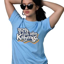 Tedhi Medhi Family Women Typography Printed Round Neck Cotton T-shirt-image-84