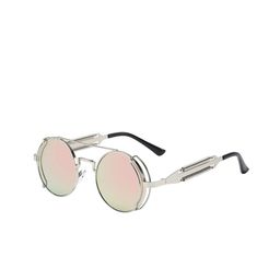 Secret Lives Unisex Pink Lens & Silver-Toned Round Sunglasses with-image-40