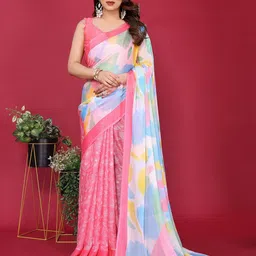Pandadi Saree Poly Chiffon Sarees-picture-1