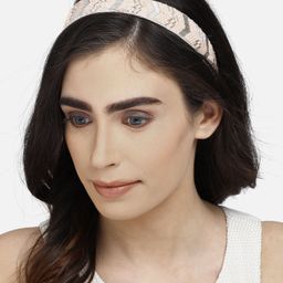 Anekaant Peach-Coloured Beaded Hairband-picture-48