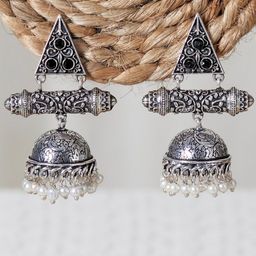 UnfoldSelf Contemporary Jhumkas Earrings-46