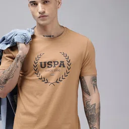 U.S. Polo Assn. Pure Cotton Brand Logo Printed Slim Fit T-shirt-picture-21