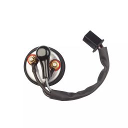 Deutsche Ammeter for Royal Enfield 8 Amp. Bullet Thunder Bird (White Dial With LED & Mounting Rubber) (2 Pin Red, White Coupler), DEUS-1308 image 2