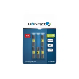 Hogert Technik TX35 1/4 inch 25 mm Power Screwdriver Bit, HT1S141 (Pack 5 Piece)-12