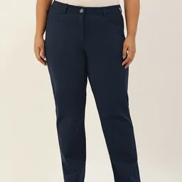 theRebelinme Women Plus Size Relaxed High-Rise Easy Wash Trousers-image-83