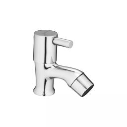 Jabra Pillar Cock Flora Series Brass Chrome Finish Deck Mount Silver-image-81