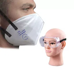 ORILEY GC-002081 Universal Unisex Plastic Goggle with Face Mask White (Pack Of 2)-image-95