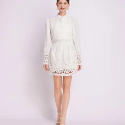 JC Collection Self Design Top With Skirt Co-Ords-picture-34