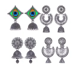 DIVASTRI Women Silver Earrings-image-93