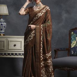 Mitera Bagh Zari Silk Blend Sungudi Saree-55