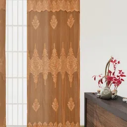 BIGGER FISH Multicoloured Floral Sheer Long Door Curtain-21